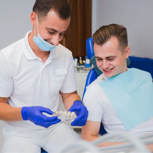 Image accompanying the article: Dental implants for immediate loading