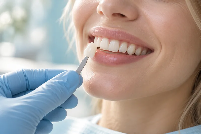 Illustrative image of a dental whitening treatment
